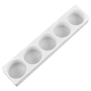 Free Sample Food Grade Heat Resistant Nontoxic Silicone Cake Mold Baking Mousse Pudding Mold Tool 5holes thumbnail-4