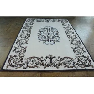 Beautiful Floral Hand Made Carpet Luxury Wool Carpet Living Room Rugs thumbnail-1