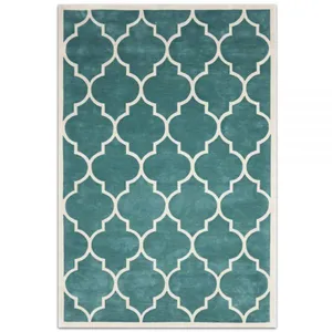 Beautiful Floral Cut Pile Rug Wool Carpet Living Room Carpet thumbnail-4