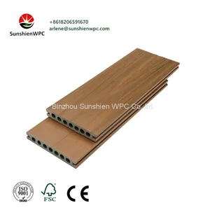Hollow Decking WPC Co-extrusion Production Line Deck Board With Excellent Natural Appearence thumbnail-1