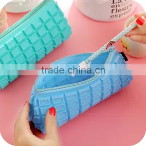 Chocolate Shape Custom Pencil Bag Fancy Zipper Lock Pencil Bag thumbnail-4