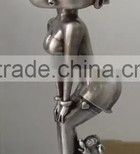 Promotional Wholesale Silver Sexy Pose Betty Boop Figurines thumbnail-1