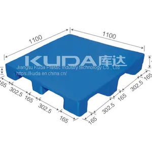 High-density Virgin PE 1111C PBJJ PLASTIC PALLET（BUILT-IN STEEL TUBE）from China Good Quality thumbnail-1