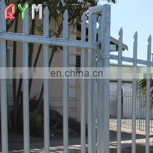 QYM Galvanized Powder Coated Europe Type W Steel Palisade Fence thumbnail-1