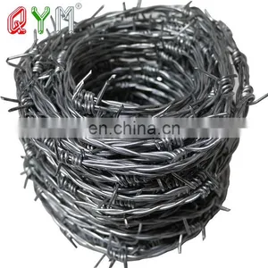 400m Roll Galvanized Double Strands Security Barbed Wire thumbnail-3