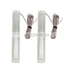 2 Pcs Indicator Lamp Dc 12V Yellow Soft 8 Smd Led Car Led Fog Light Cold Light Source Amber Auto Rearview Mirror Turn Signal thumbnail-3