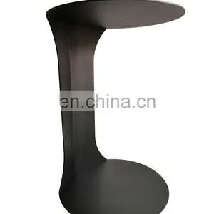 HOT Sell Living Room Table America Style Sofa Side Table C Shaped End Table thumbnail-1
