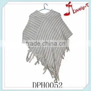 Hot Sale New Stylish Poncho Sweater Wholesale Cashmere Poncho,ladies Knit Poncho Sweater thumbnail-1
