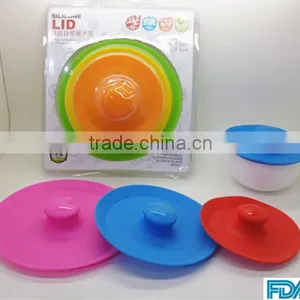 3PCS Food Grade Silicone Bowl Cover Fresh Cover For Fruit Bowl Silicone Bowl Cover/Bowl Lid thumbnail-5
