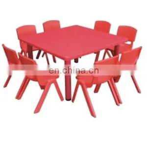 2020 Children Furniture Kindergarten Cheap Plastic Study Play Table Set for Kid thumbnail-1