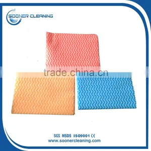 [soonerclean] Nonwoven Wave Line Printed Polyester Fabric for House Cleaning thumbnail-4