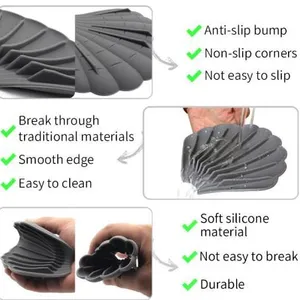 Silicone Soap Holder Shell Soap Dish Soap Dish Shell Soap Tray Soap Dish thumbnail-4