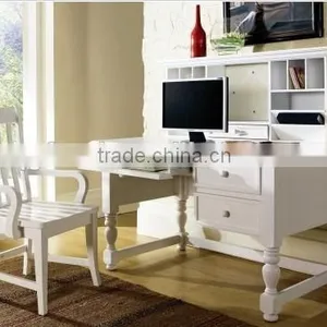 Optional Wood Seat Arm Chair and Hutch Under Home Office Furniture thumbnail-3