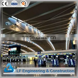 China Long Span Light Steel Space Frame Airport Terminal thumbnail-1