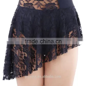 Girls Lyrical Turtle Neck Lace Ballet Dance Costumes Dress thumbnail-5