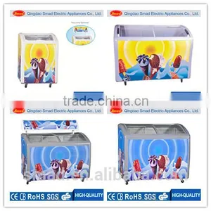 Ice Cream Display Freezer Price for Supermarket thumbnail-1
