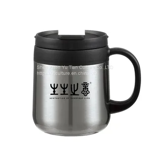 Customized Stainless Steel Insulated Cup 350ml Water Cup With Handle One Dual-use Office Cup Mug thumbnail-1