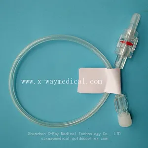 High Pressure 1200psi Braided Medical Plastic Tubing, PU Male Female Luer Connector Extension Tube Connect Pipes Line thumbnail-1
