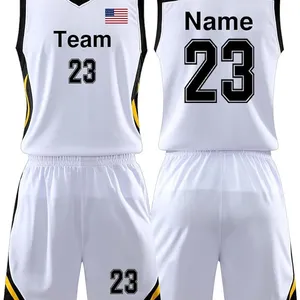 Custom Basketball Jersey for Kids Boys Men Aldult - Custom Basketball Uniform Any Name Number Team Logo thumbnail-1