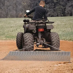 4ftx 4ft Drag Mat Heavy Duty Steel Mesh Field Farm Leveling for ATV UTV thumbnail-4