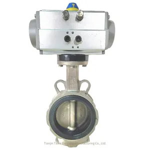 Jintaike Advantageously Supplies Pneumatic Butterfly Valves D671x - 16p of Various Materials, Compatible With Three - Piece Sets thumbnail-2