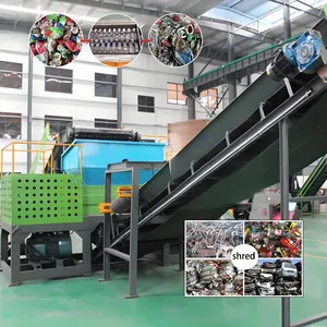 Heavy Duty Industrial Waste Shredder and Baler Combination Waste Carton Shredding Machine thumbnail-1