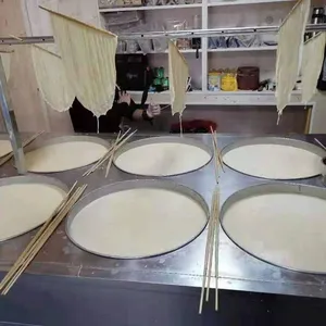 Processing and Production Equipment for Dried Beancurd Sticks, Dried Bean Curd Sheets, and Crispy Bean Curd Rolls. Stainless Steel Steam-type Disc Dried Bean Curd Sheet Machine thumbnail-1