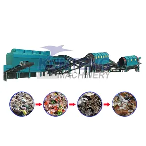 50tph Landfill Stale Municipal Solid Waste Sorting and Separating Manual Machines Plant Construction Waste Sorting Recycle Line EPC thumbnail-1