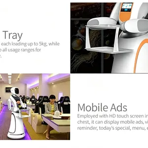 Professioneller intelligenter Lebensmittel-Lieferroboter mit Vollprozessgarantie für Hotels und Restaurants thumbnail-4