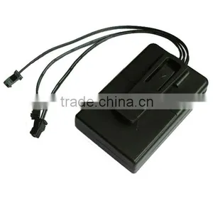 Portable 6V Battery On/Blink/Sound Activated EL Wire Inverter With 3 Outputs thumbnail-1