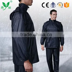 YANLI 100%waterproof, Cheap Pvc Raincoat and Pant for Adult thumbnail-2