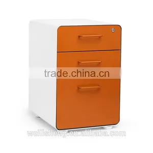 China Top Quality Colorful Office Furniture Small Steel Mobile File Cabient thumbnail-1
