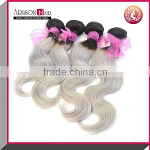 Silver Human Hair Extensions Grey Remy Hair Weave thumbnail-5