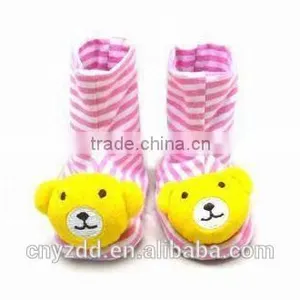 Kid's Animal Nead Socks/Soft Toy Head Babies' Booties With Rattle /baby Animal Socks thumbnail-1