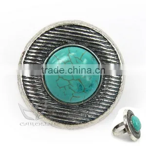 Caroline Fashion Ring Design Simple Turquoise Ring thumbnail-1