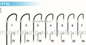 White Nickle High Carbon Steel PR-9011 CRYSTAL Wholesale Fishing Hook thumbnail-1