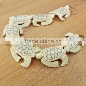 OB004 Realistic Detail Carved Ox Bone Turtle Tortoise Pendant thumbnail-3