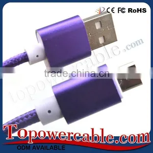 Colorful Nylon Braid Micro Usb 2.0 Data Cable Usb Port Data Transfer Cable For Computer For Lg K7 For Sony Phone thumbnail-6
