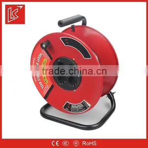 Germany Type Steel 4 Sockets Extension Spring Cable Reel 25m 40m 50m thumbnail-1