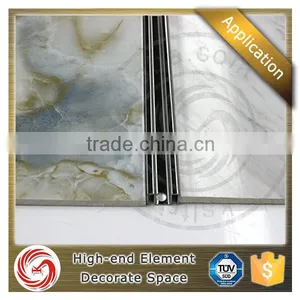 Elegant Waterproof Stainless Steel Tile Edge Trim thumbnail-2