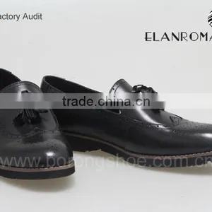 Genuine Leather Casual Tassel Shoes for Men With Black Color Fashion Man Casual Shoe thumbnail-4