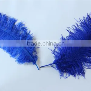 28"-30" Wholesale Bulk Blue Ostrich Feather For Wedding Table Decoration thumbnail-6
