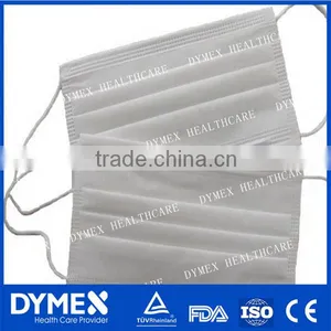 Disposable Medical White Paper Face Mask 2 Ply, 2ply Face Mask With Elastic Band thumbnail-1