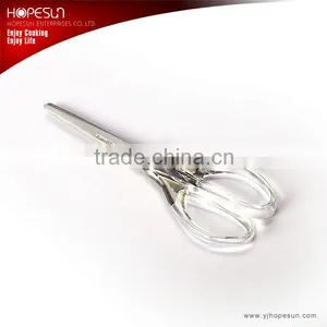 Transparent Handle Stainless Steel Office Scissors thumbnail-1