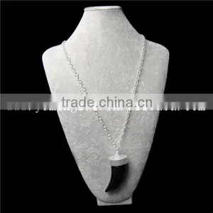 Agate Handmade Alloy Statement Necklaces thumbnail-1