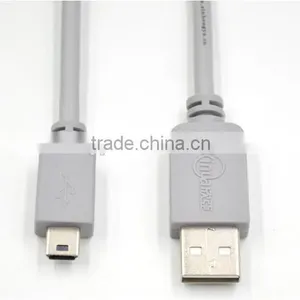 USB Cable 5PIN MINI B TO A USB 2.0 Cable for Camera PSP MP3 Mp4 Mp5 Free Shipping thumbnail-2
