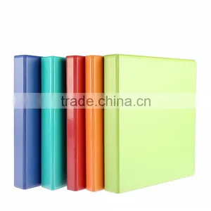 2016 Top Selling Double Sides Leather PP Expandable 3 Ring File Folder Colorful For Interview thumbnail-1