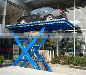 Stationary Hydraulic Car Lifting Platform, Stainless Steel Car Scissors Lift thumbnail-4
