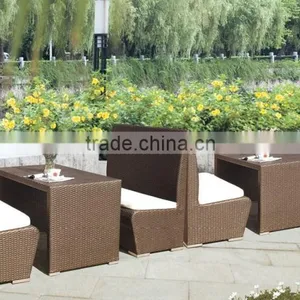 2016 New Design Outdoor Resin Wicker Coffee Shop Sofa Set thumbnail-5