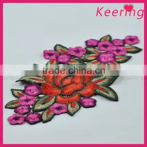Handmade Custom Flower Embroidery Pattern Patch for Dress Decoration thumbnail-1